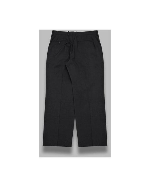 Auralee Ultra Fine Tropical Wool Two-Tuck Slacks in het Black voor heren