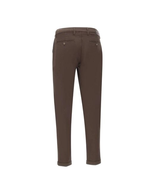 Re-hash Brown Slim-Fit Trousers for men