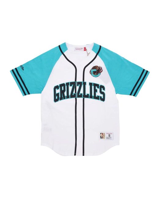 Mitchell & Ness Fitness ,Veelkleurig ,Katoen Nba Practice Day Jersey Grizzlies in het Blue voor heren