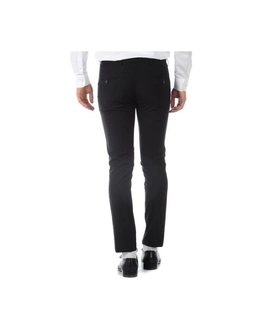 Daniele Alessandrini Black Chinos for men