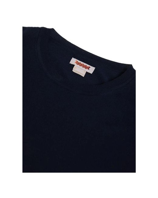 Baracuta Gebreid T-Shirt in het Blue voor heren