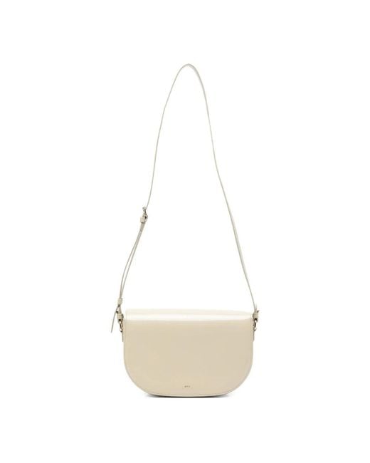 A.P.C. White Shoulder Bags