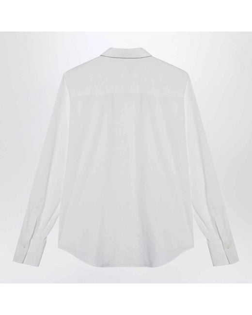 Brunello Cucinelli Wit Overhemd Lange Mouw in het White