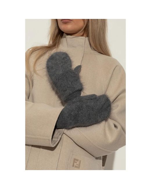 Lisa Yang Gray Kaschmirhandschuhe