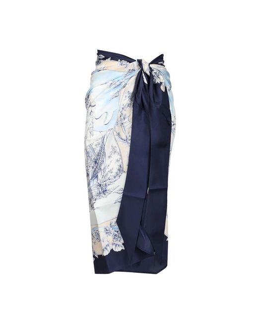 Ferragamo Blue Midi Skirts