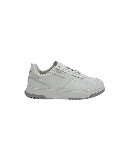 Blauer Herren Leder Sneaker in in Gray für Herren