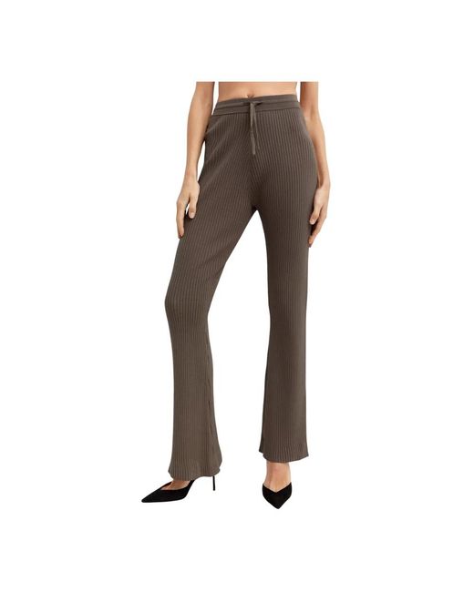Nanushka Brown Wide Trousers