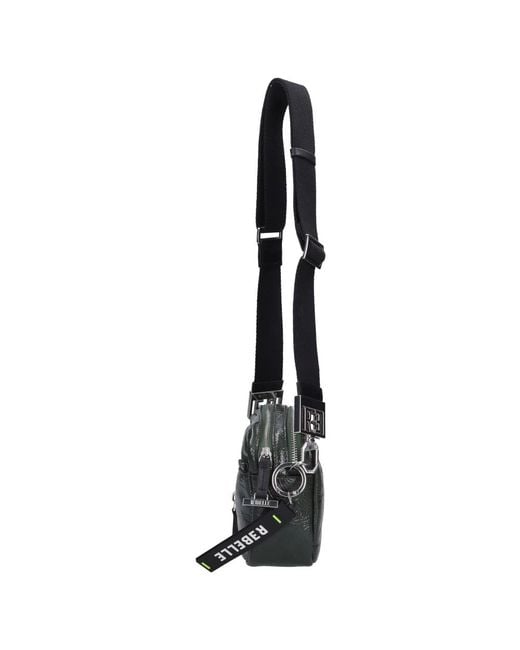 Rebelle Black Shoulder Bags