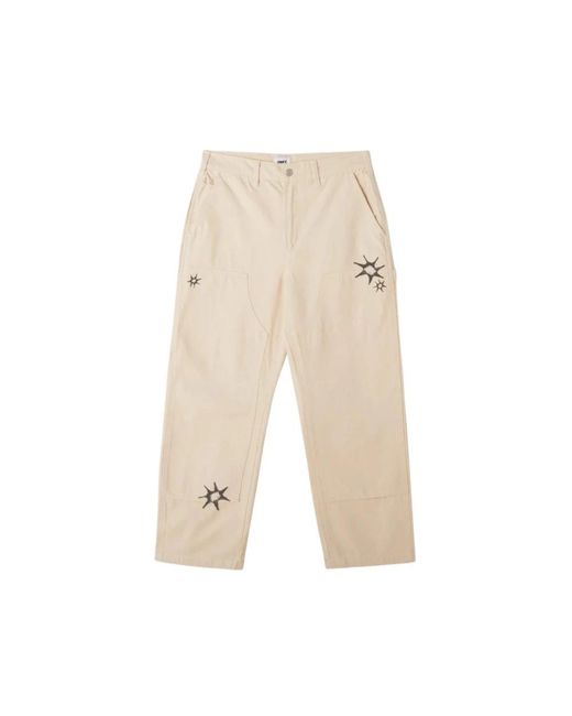 Obey Natural Straight Trousers