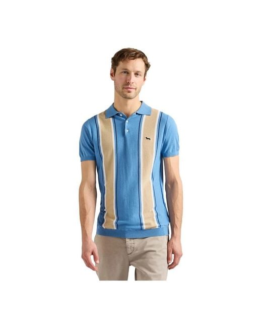 Harmont & Blaine Blue Polo Shirts for men