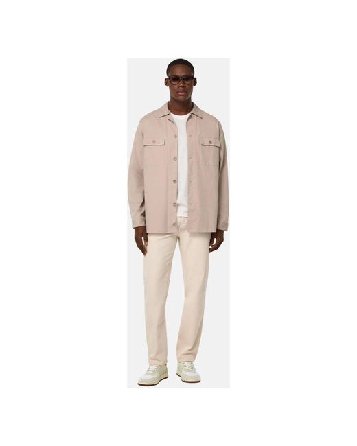 Boggi Baumwoll- Und Tencel-Overshirt in Natural für Herren