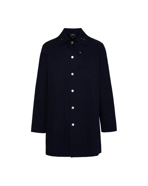 Coats > single-breasted coats A.P.C. pour homme en coloris Blue