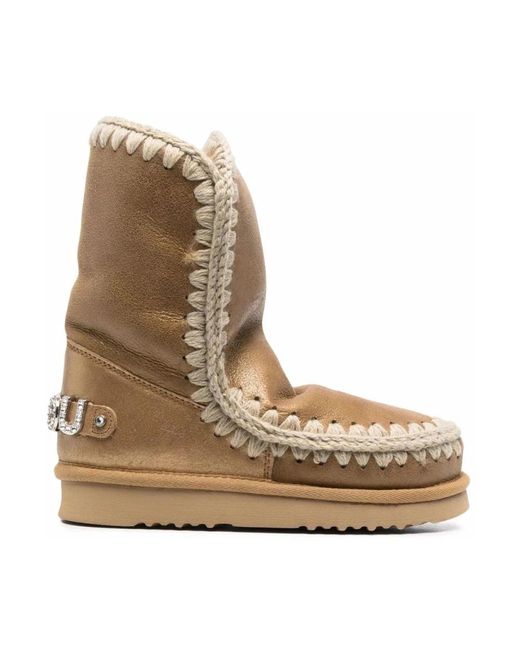 Mou Brown Casual Braune Stiefeletten