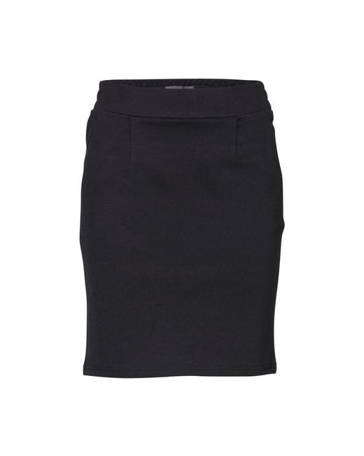 Ichi Rokken ,Zwart ,Polyester Zwarte Kokerrok Verfijnde Stijl in het Black