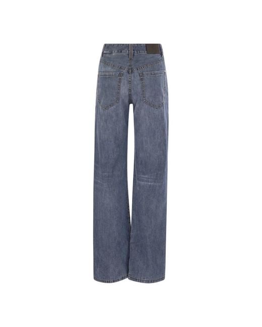 Brunello Cucinelli Blue Wide Jeans