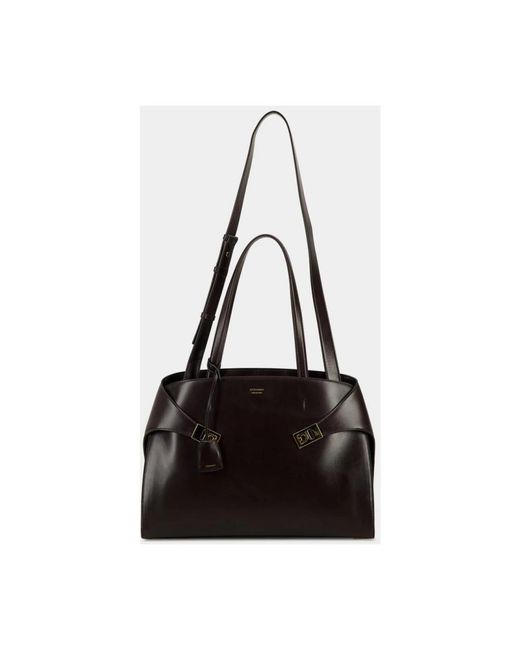 Ferragamo Black Shoulder Bags for men
