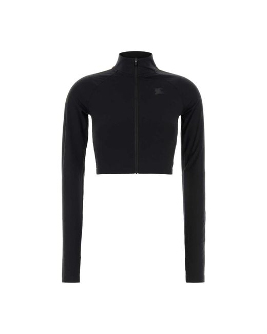 Burberry Black Stretch Nylon Sweatshirt