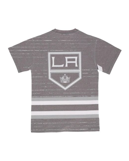 Mitchell & Ness Tops ,Veelkleurig ,Katoen Nhl Jumbotron 3.0 Tee Los Angeles in het Gray voor heren