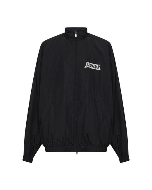 Balenciaga Black Light Jackets for men