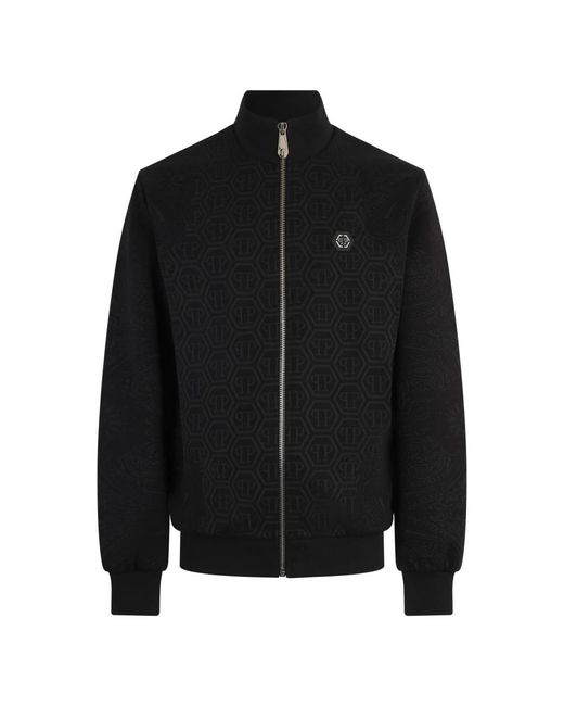 Philipp Plein Black Zip-Throughs for men