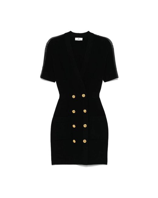Short Dresses Elisabetta Franchi de color Black