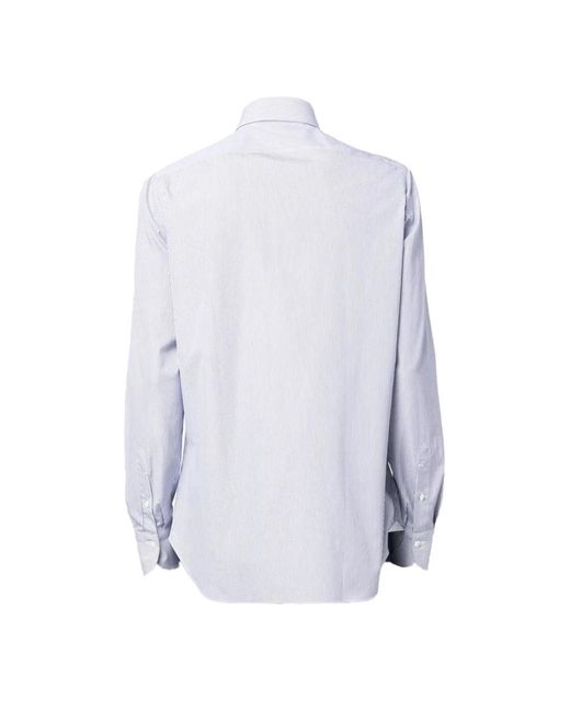 Finamore 1925 Blue Casual Shirts for men