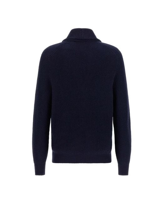 Brunello Cucinelli Blue Cardigans for men