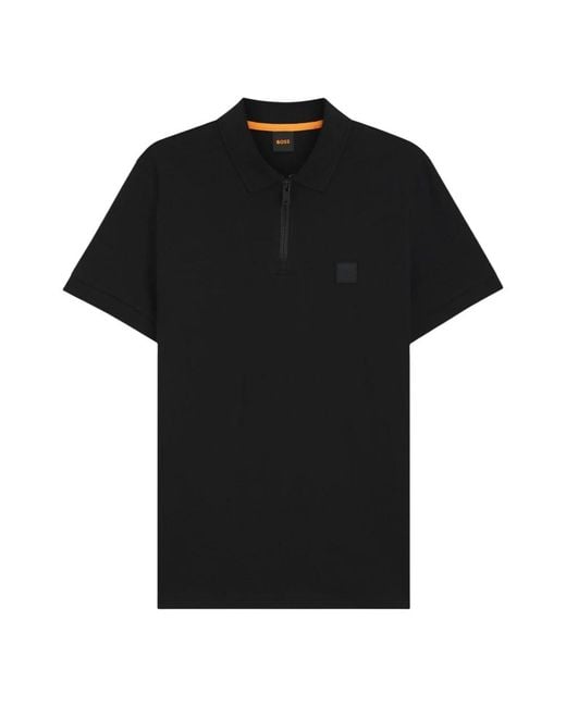 HUGO Black Polo Shirts for men