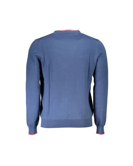 North Sails Blue Round-Neck Knitwear for men