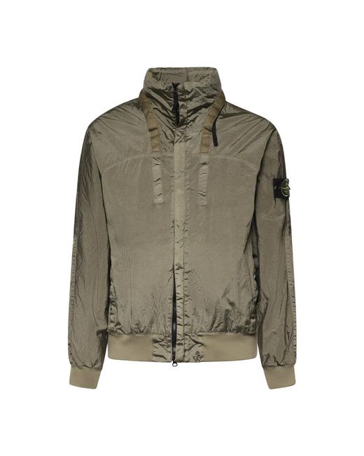 Stone Island Green Light Jackets for men