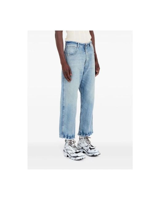 Maison Margiela Blue Straight Fit Jeans for men