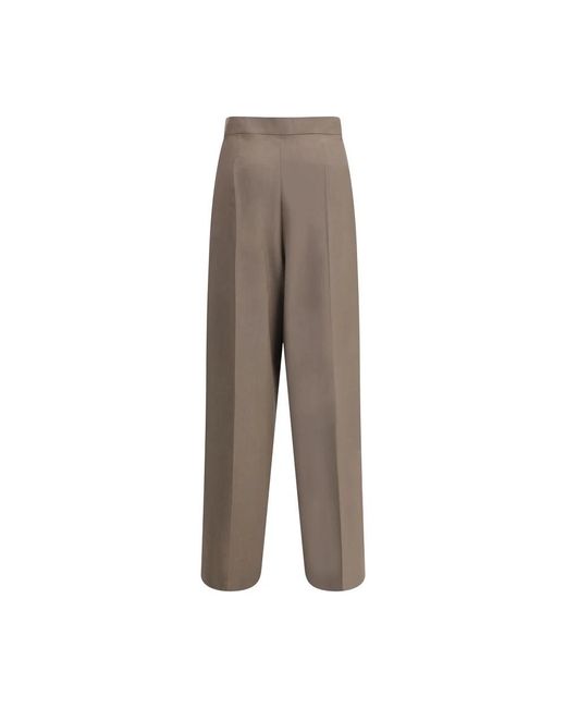 Straight Trousers Sa Su Phi en coloris Brown
