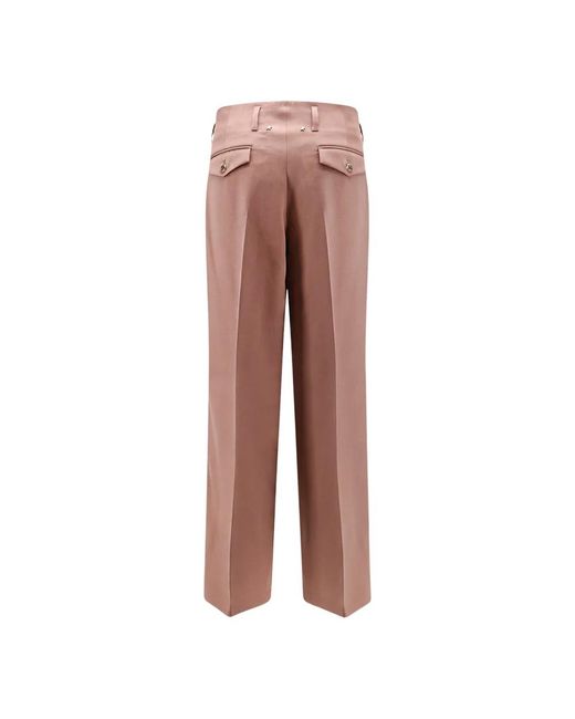 Golden Goose Deluxe Brand Red Wide Trousers
