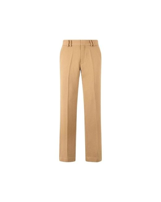 Roberto Cavalli Natural Straight Trousers for men