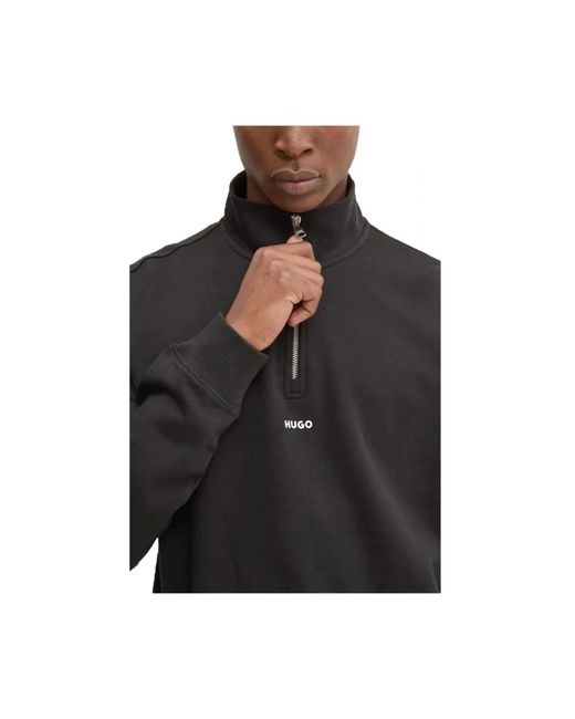 HUGO Black Zip-Throughs for men
