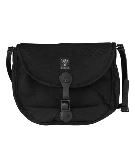 South2 West8 Black Messenger Bags for men