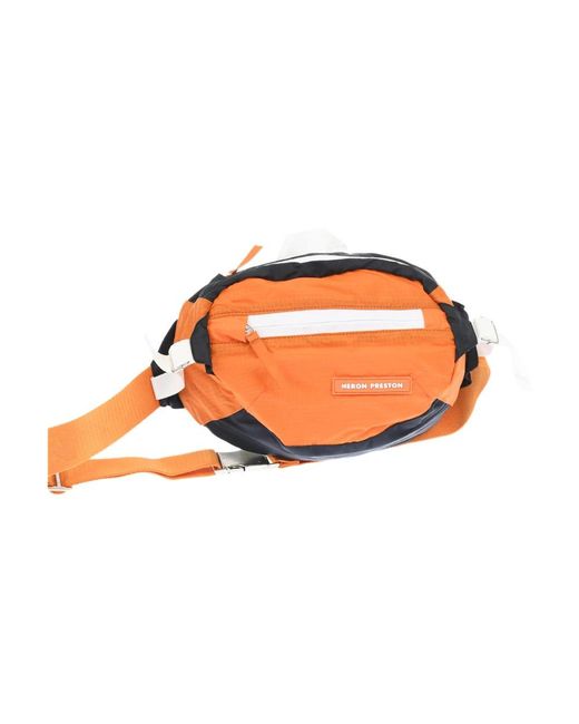 Heron Preston Orange Belt Bags for men