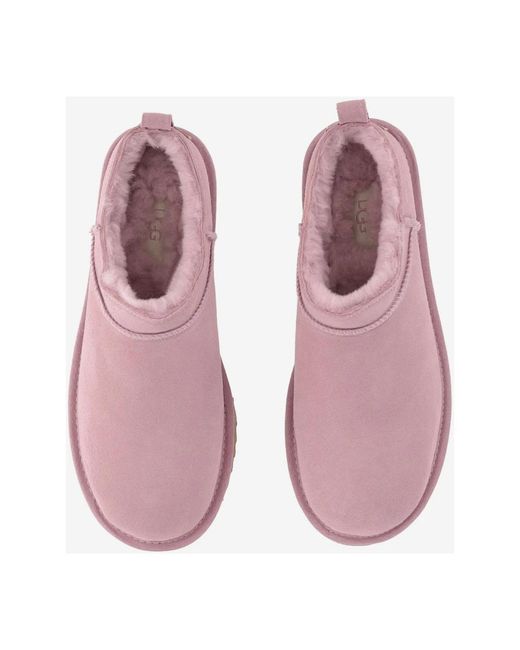 Ugg Purple Classic Micro Boot