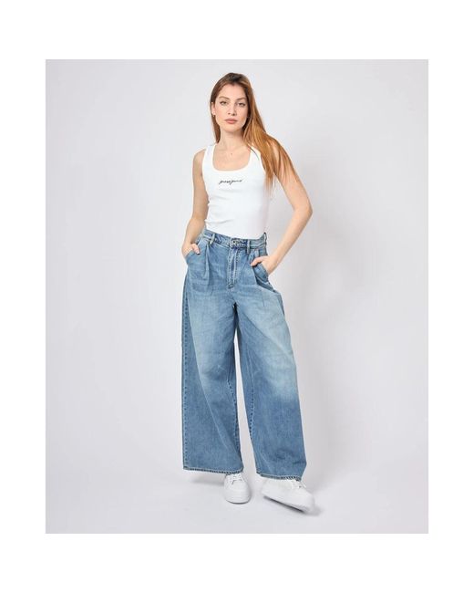 ARMANI EXCHANGE Blue Wide Jeans