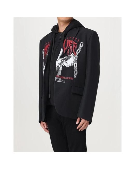 Versace Jeans Couture Black Light Jackets for men