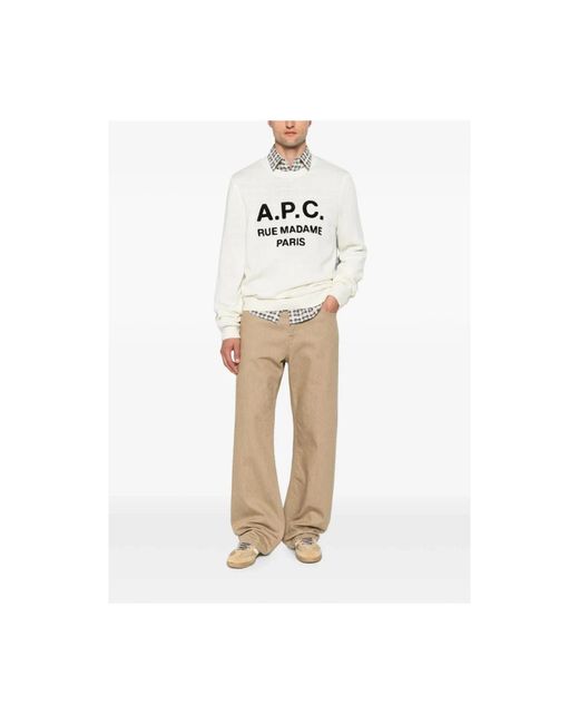 A.P.C. White Neutrals Sweaters & Knitwear for men