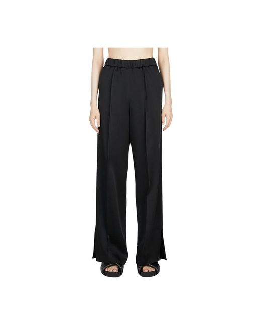 Jil Sander Black Technische hose mit kerbmanschetten