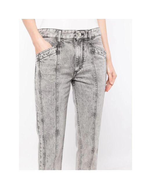 Isabel Marant Gray Slim-Fit Jeans