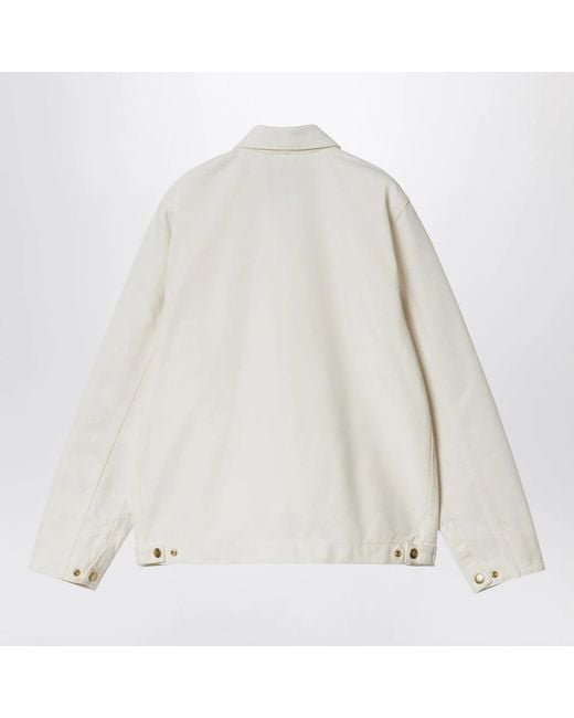 Carhartt White Zip Jacket "Detroit" for men