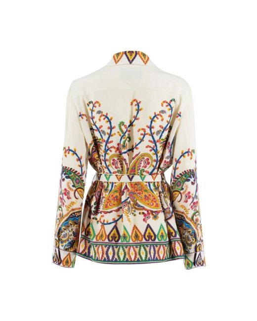 Etro Jassen ,Veelkleurig ,Jacket in het White