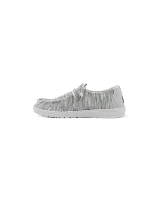 HeyDude Gray Laced Shoes