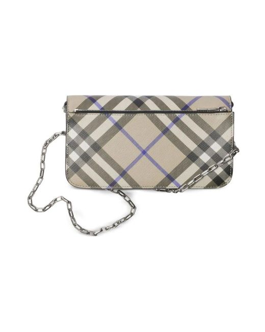 Wallets & Cardholders di Burberry in Metallic