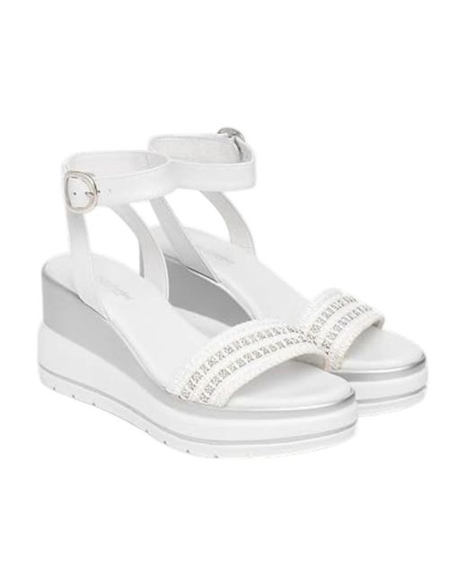 Wedges Nero Giardini de color White