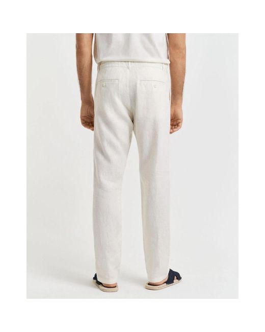 Gant Natural Straight Trousers for men