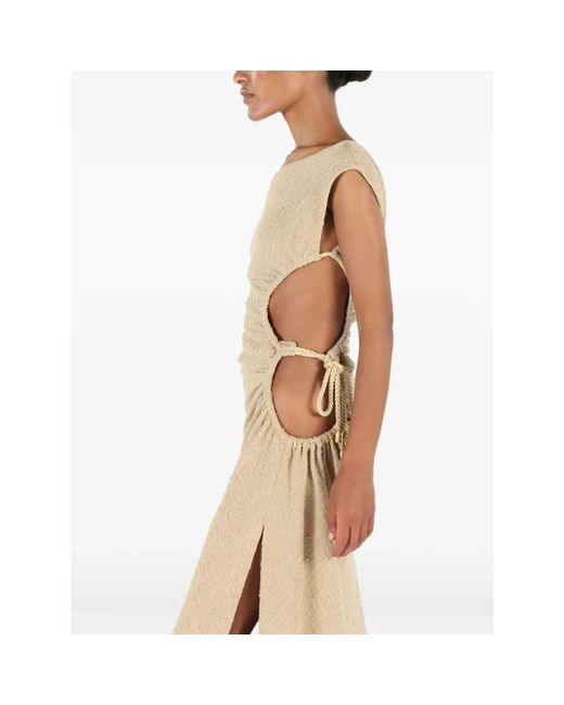 Midi Dresses Roberto Cavalli de color Natural